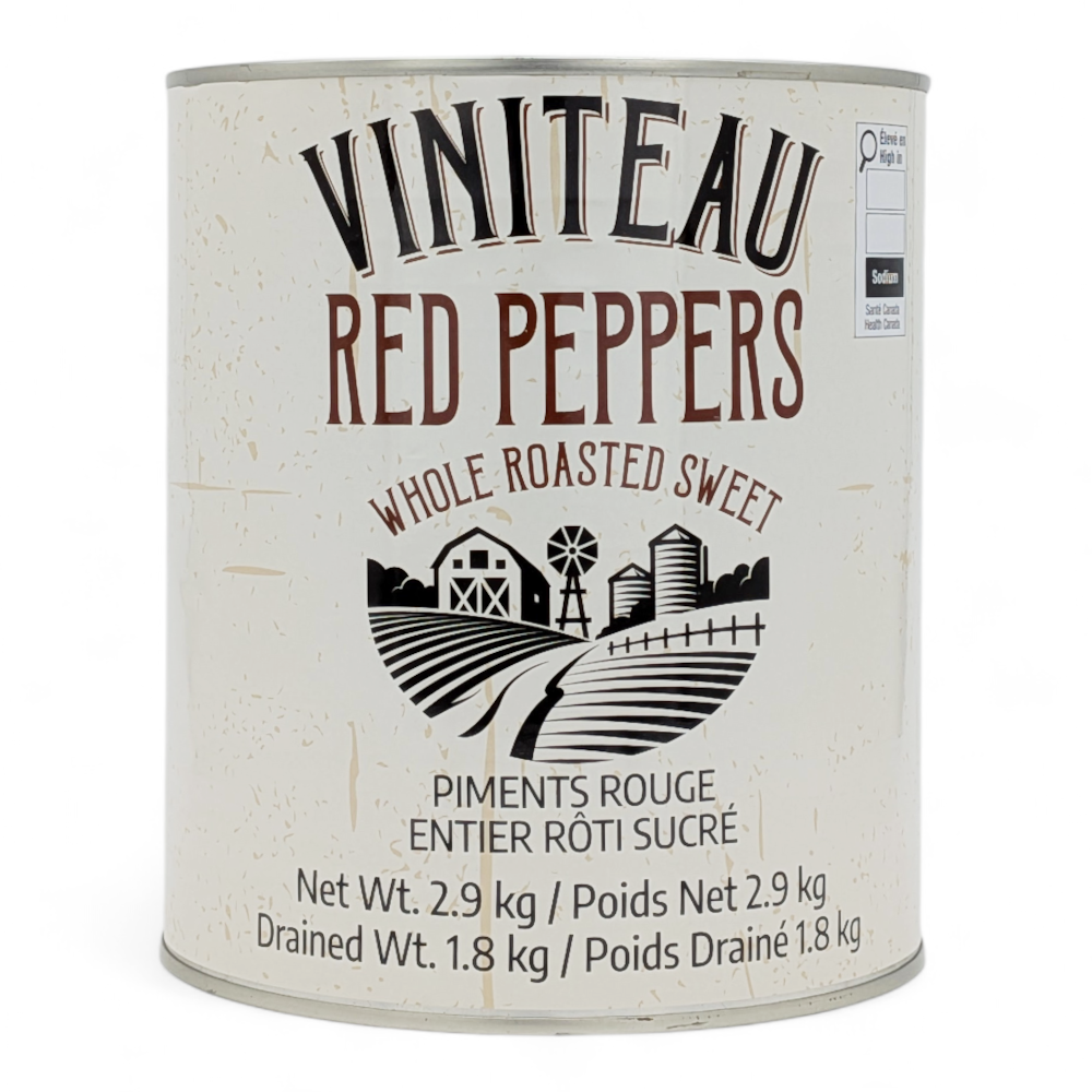 Peppers Roasted Sweet Red 3 kg Viniteau