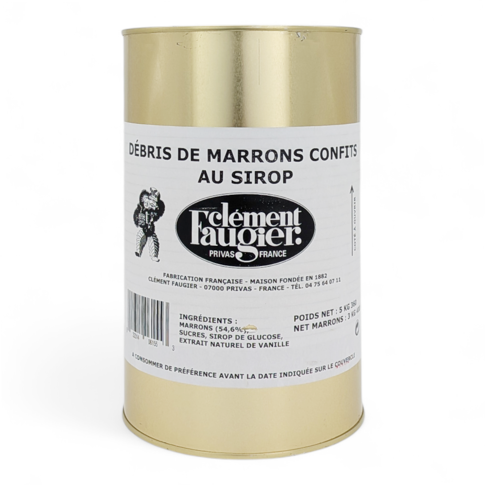 Morceaux de Marrons Glacés 5.36 kg Faugier