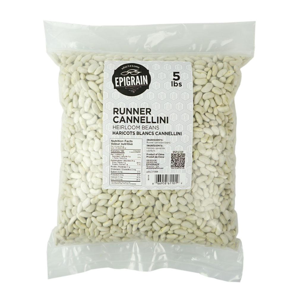 Runner Cannellini Heirloom Beans 5 lbs Epigrain