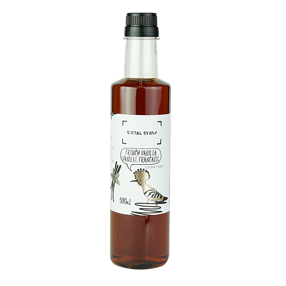 French Vanilla Cordial Syrup 500 ml - Social Syryp