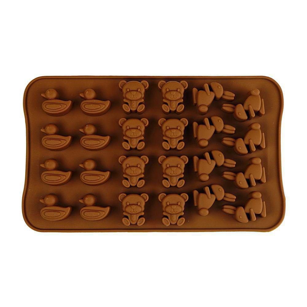Bear and Duck and Bunny Silicone Mold- 1 pc - Artigee