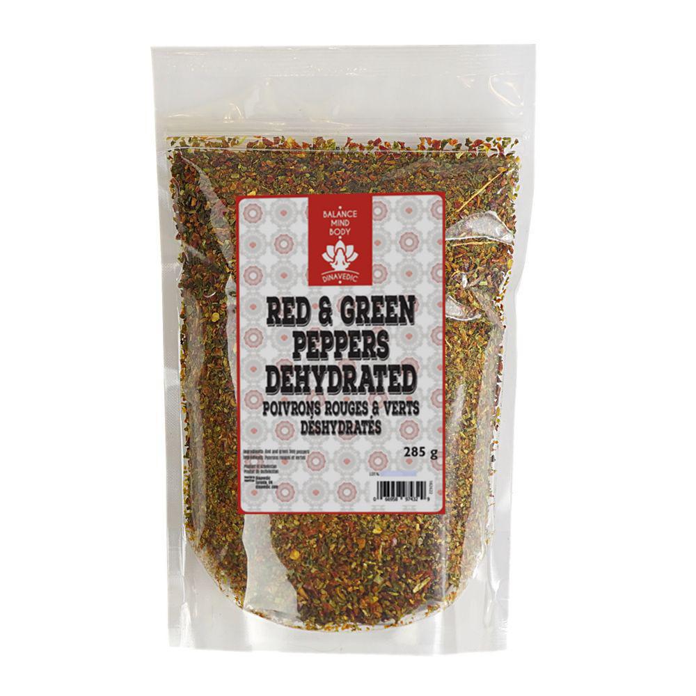 Red/Green Bell Peppers Dehydrated 285 g - Dinavedic