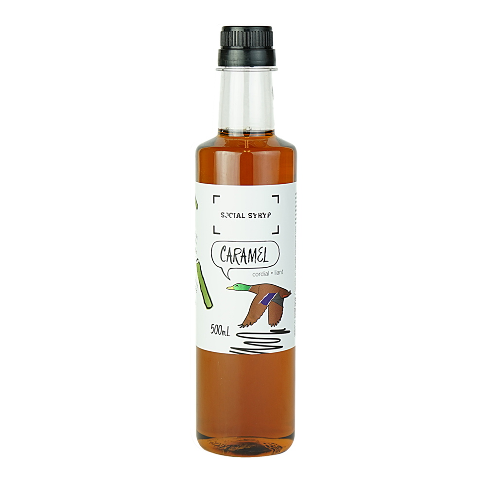 Caramel Cordial Syrup 500 ml - Social Syryp