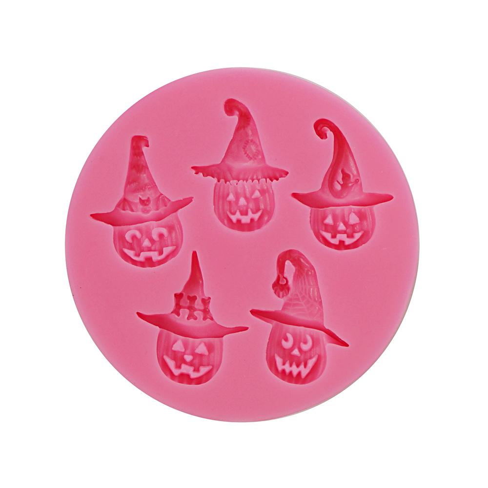 Silicone Mold Halloween Pumpkins 5 Cavity- 1 ct - Artigee