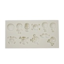 Silicone Mold Halloween Skulls 11 Cavity- 1 ct - Artigee