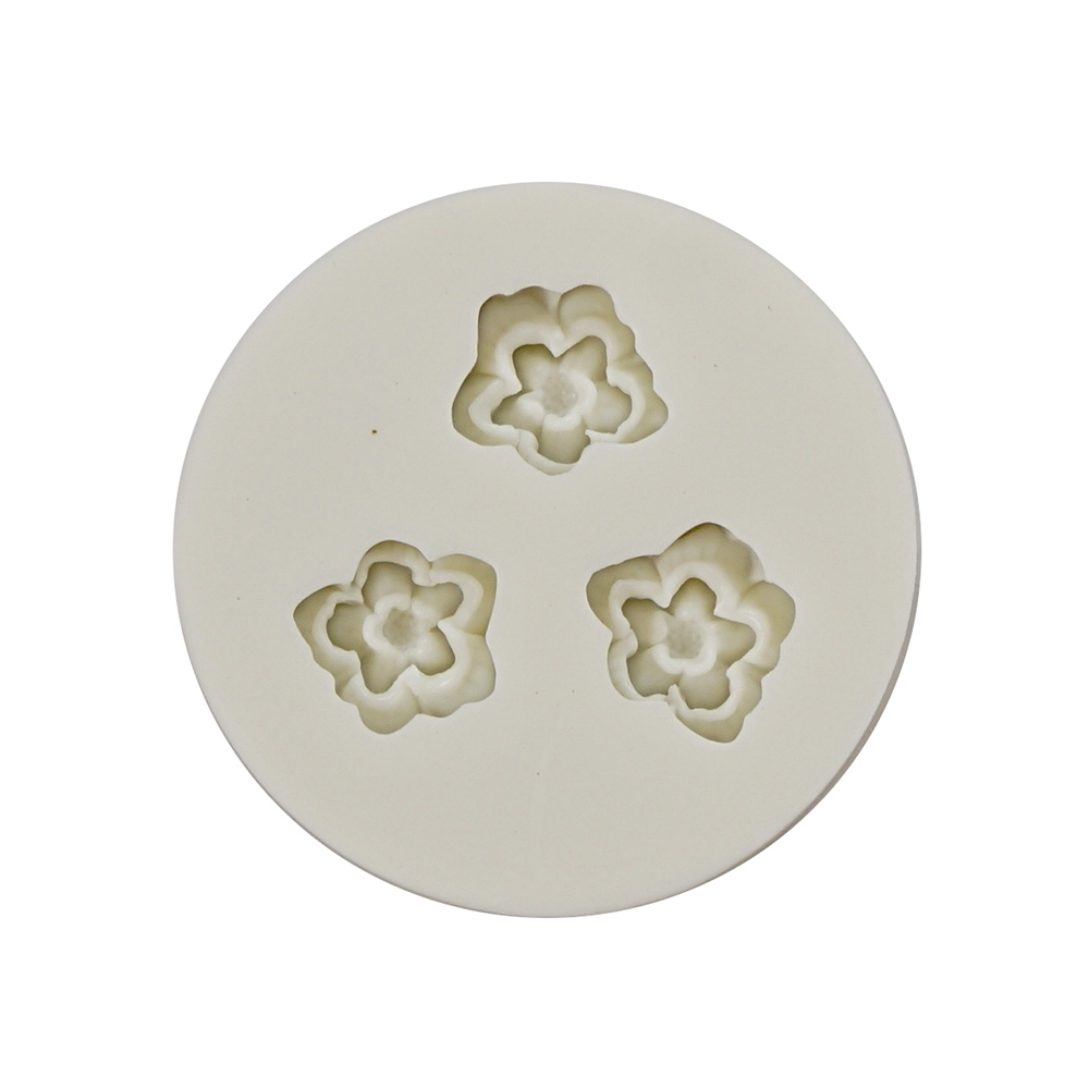 Silicone Mold Blossom 3 Cavity- 1 ct - Artigee