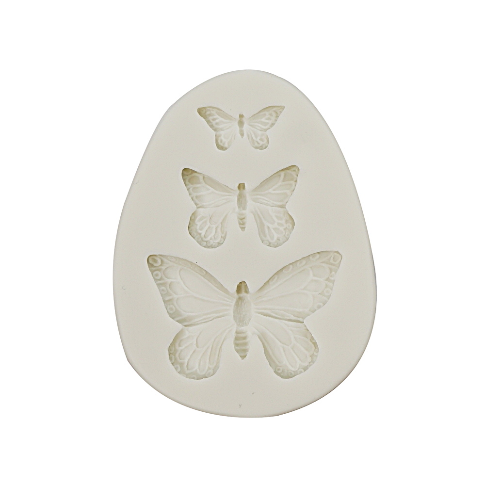 Silicone Mold Butterflies 3 Cavity- 1 ct - Artigee