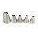 Piping Nozzles- Leaves Set 5pc - Artigee