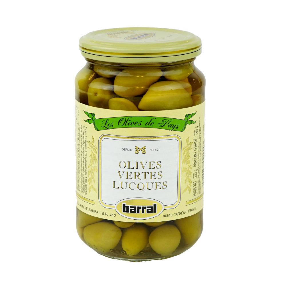 Lucques Green Olives 200 g Barral