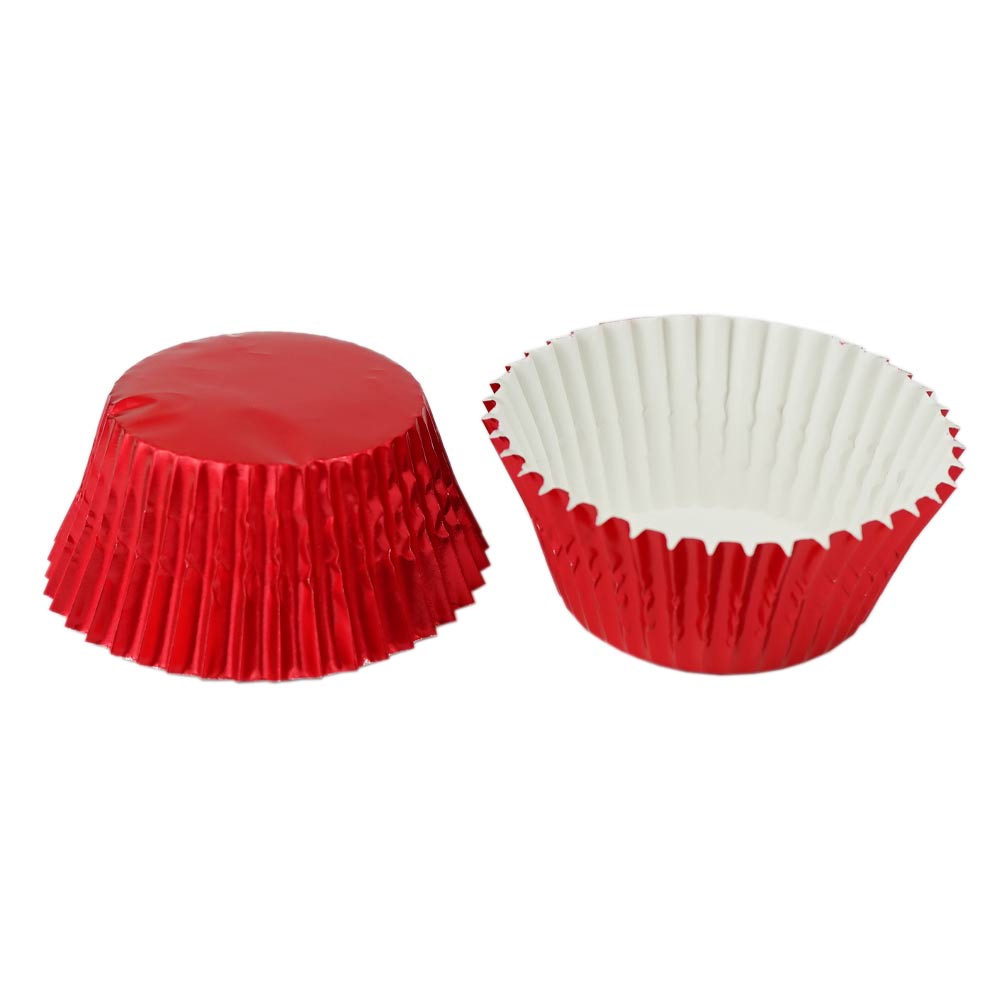 Feuilles à Cupcakes Rouges 5cm 100 pc Artigee