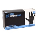 Nitrile Disposable Gloves Black Extra-Large 100 ct Almondena