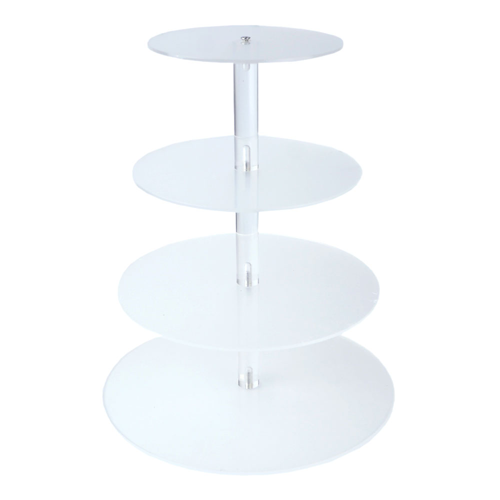 Support à gâteau en acrylique à 4 niveaux 1 pc Artigee