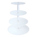 Support à gâteau en acrylique à 4 niveaux 1 pc Artigee