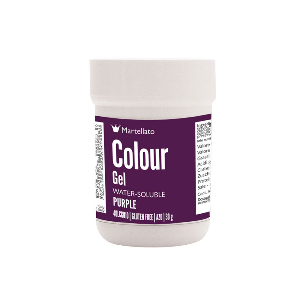 Colour Gel Violet Water-Soluble 30 g Martellato