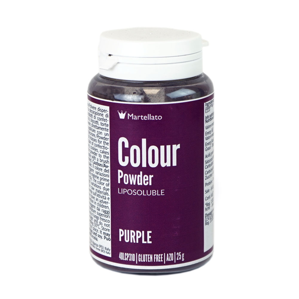 Poudre colorée violette liposoluble  25 g Martellato