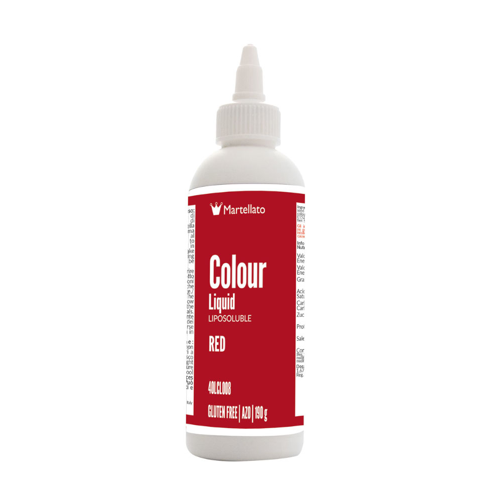 Colour Liquid Red Liposoluble 190 g Martellato