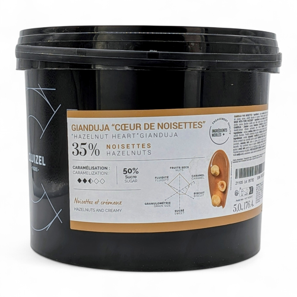 Gianduja Hazelnut Pail 5 kg Michel Cluizel