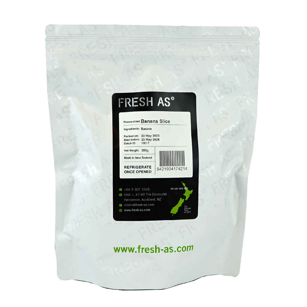 Banana Slices Freeze Dried- 200 g - Fresh-As