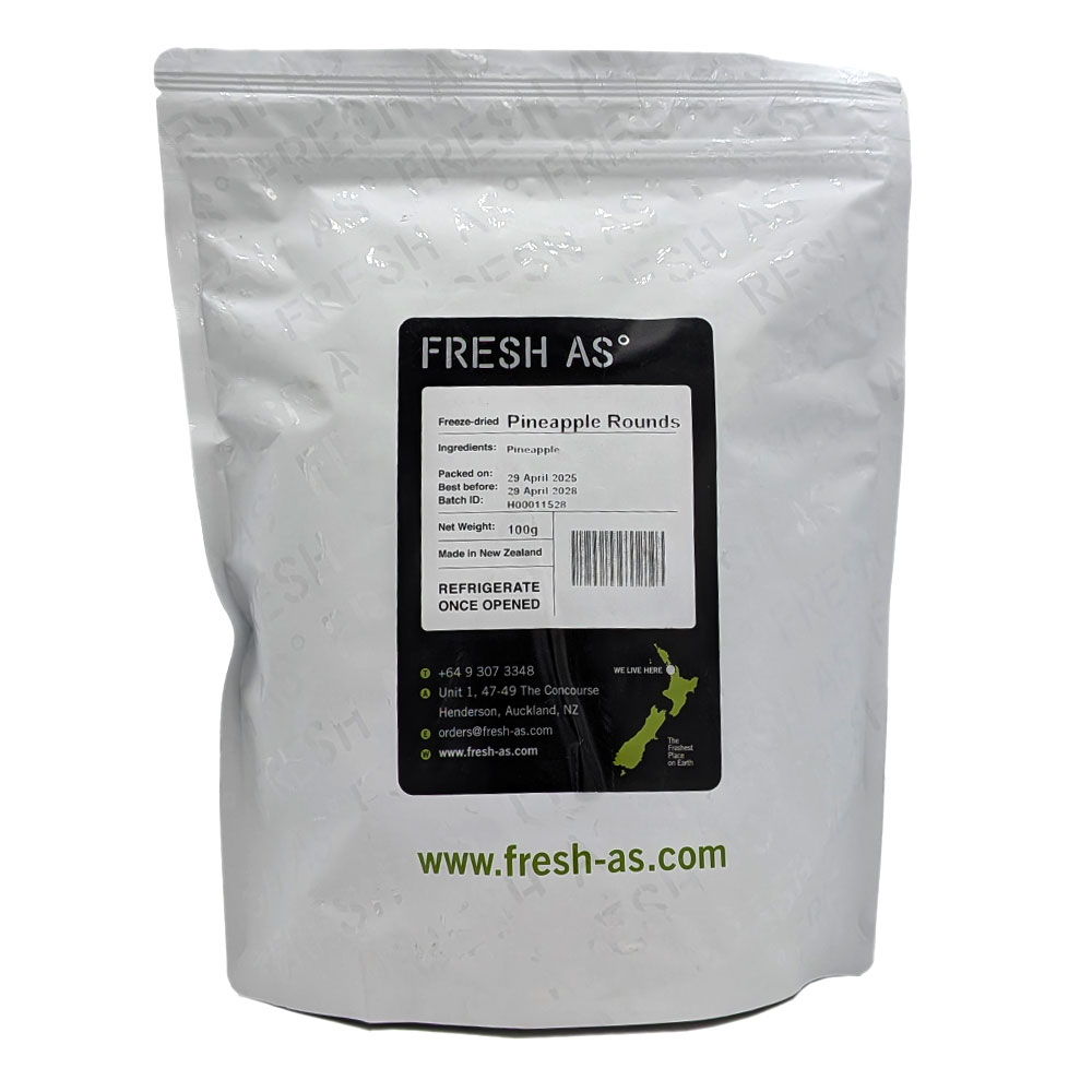 Rondelles d'Ananas Liophilisés 100 g Fresh-As