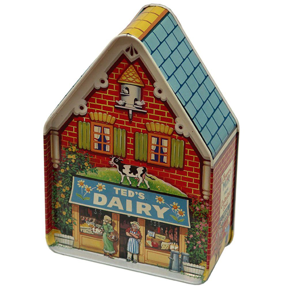 Pointy House Ted's Dairy Empty- 1 tin - Silver Crane