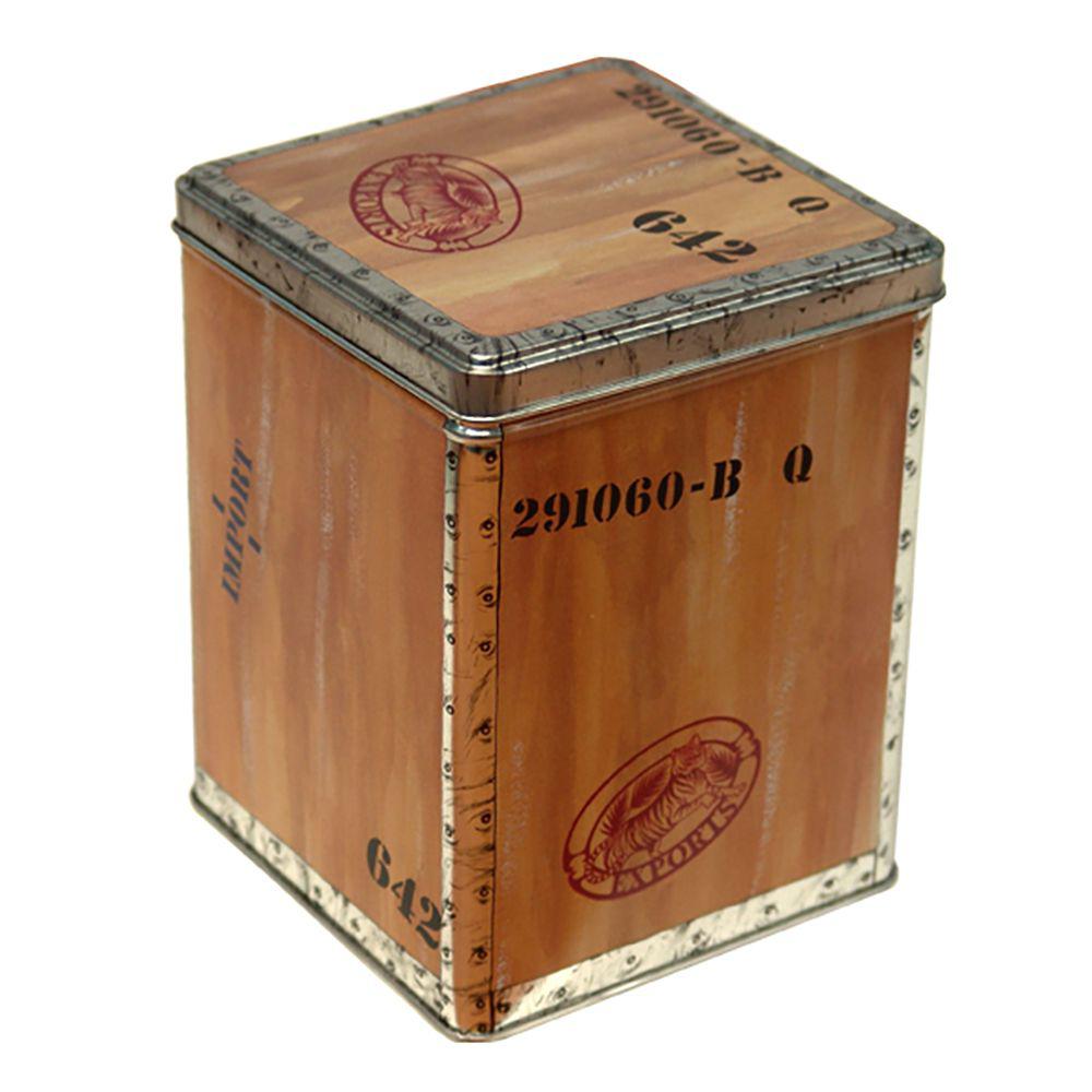 Tea Chest Large #642 Empty- 1 tin - Silver Crane
