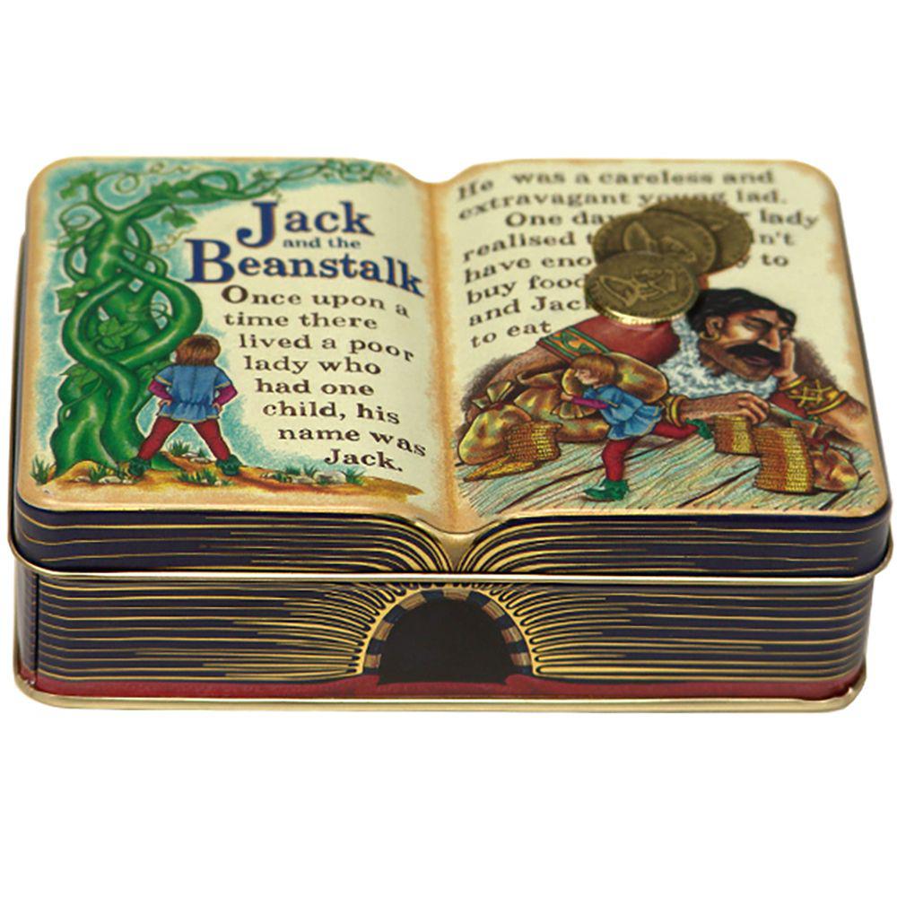 Small Book Jack & Bean Empty- 1 tin - Silver Crane