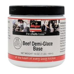 [020360] Pâte de base Demi Glace de boeuf Sans Gluten 454 g Major