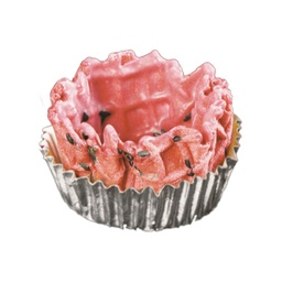 [236302] Beetroot Basket Cups 4cm 120 pc La Rose Noire
