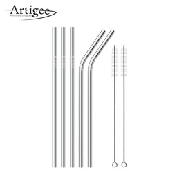 [ARTG-8014] Straw Stainless Steel Assorted Set 6 pc - Artigee