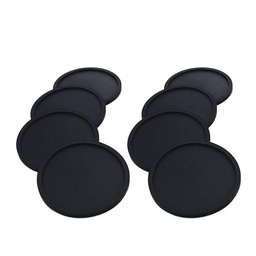 [ARTG-8035] Coaster Silicone Black 8 pc - Artigee