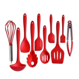 [ARTG-8024R] Utensil Silicone 10 Piece Red Set - Artigee