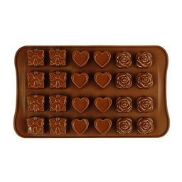[ARTG-8056] Flower and Heart and Gift Silicone Mold- 1 ct - Artigee