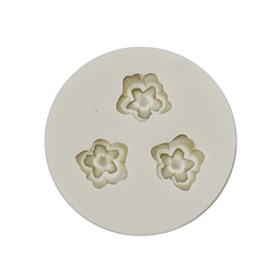 [ARTG-9222] Silicone Mold Blossom 3 Cavity- 1 ct - Artigee