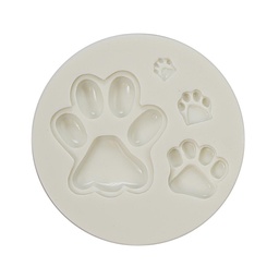[ARTG-9219] Silicone Mold Paw Print 4 Cavity- 1 ct - Artigee