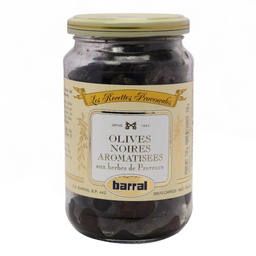 [121674] Olives Noires Herbes de Provence 230 g Barral