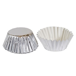 [ARTG-8352] coupes de bonbons en feuille argent 25mmx17mm 900 pc Artigee