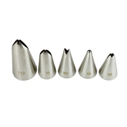 [ARTG-9009] Piping Nozzles- Leaves Set 5pc - Artigee