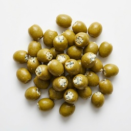 [123161] Green Olives Stuffed with Blue Cheese 2 L Oliveio