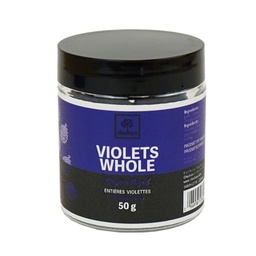 [150811] Crystallized Violet Flowers Whole 50 g Choctura