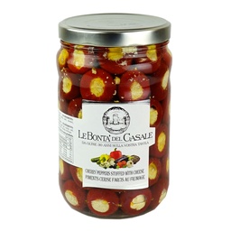 [060579] Cherry Peppers Stuffed with Cheese in Oil 1.7 L Dispac