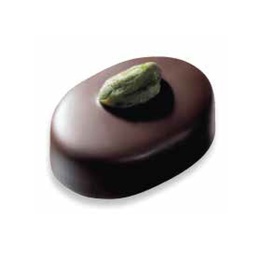 [178182] Pistachio 70% Dark Chocolate Ganache Bonbon 1.9 kg Choctura