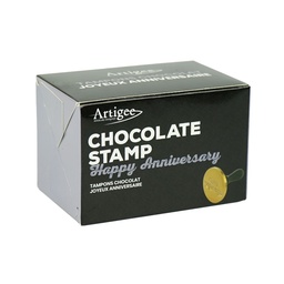 [ARTG-7988] Happy Anniversary Chocolate Stamp 60mm 1 pc Artigee