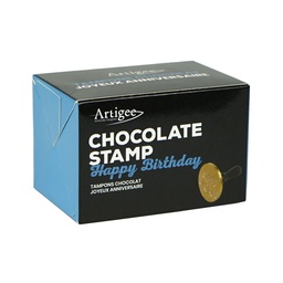[ARTG-7986] Happy Birthday Chocolate Stamp 60mm 1 pc Artigee