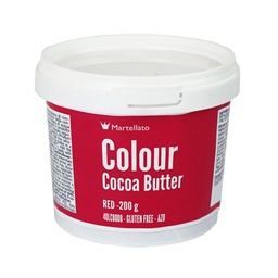 [173454] Cocoa Butter Red 200 g Martellato