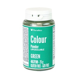 [173445] Poudre colorante verte liposoluble 25 g Martellato