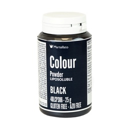 [173443] Colour Powder Black Liposoluble 25 g Martellato
