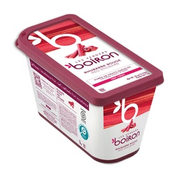 [152844] Red Rhubarb Puree 100% Pure Frozen 1 kg Boiron