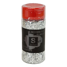[152631] Silver Flakes (Decorative) 5 g Choctura